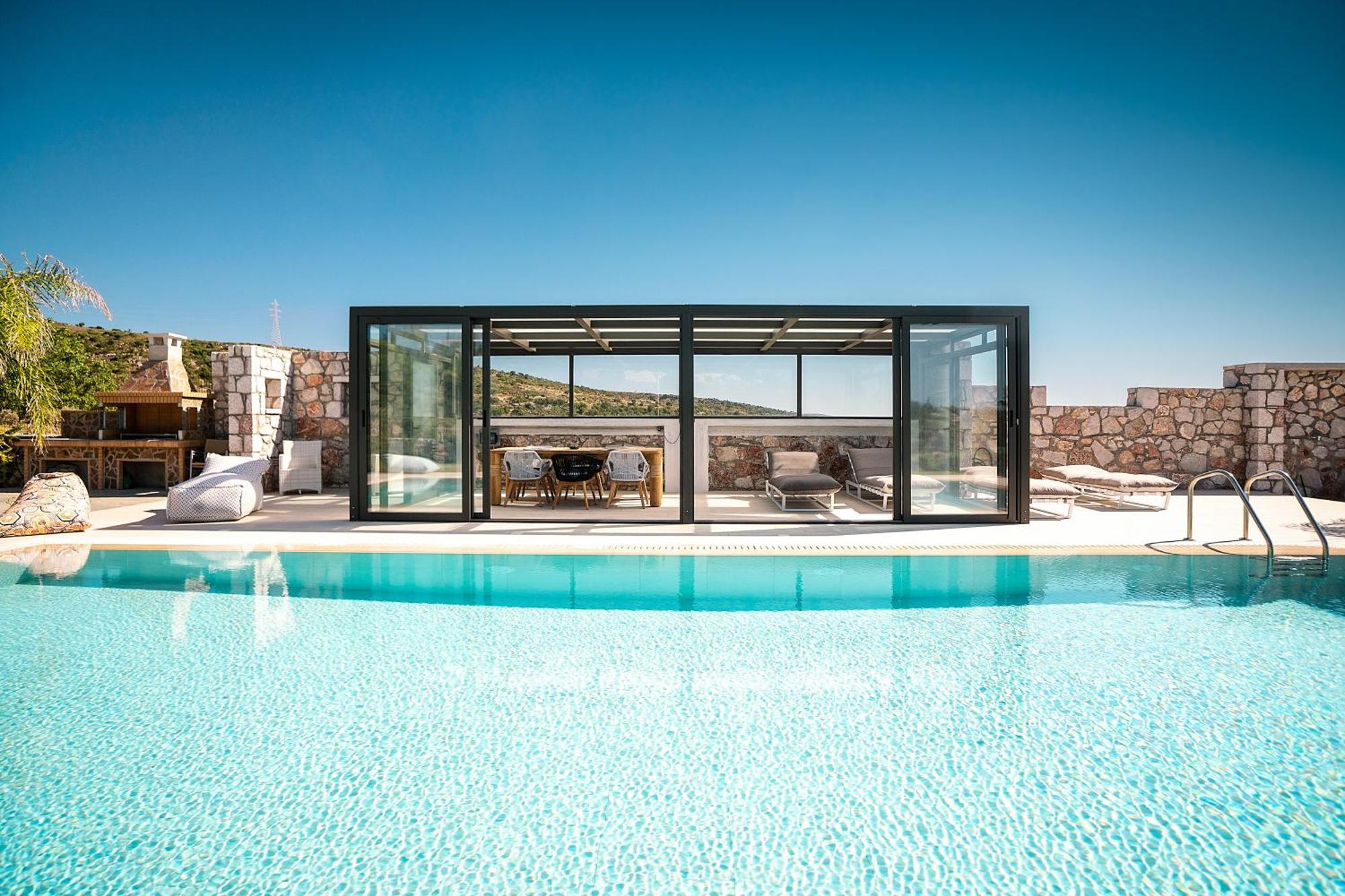Sky Hills Villa Psinthos Bagian luar foto