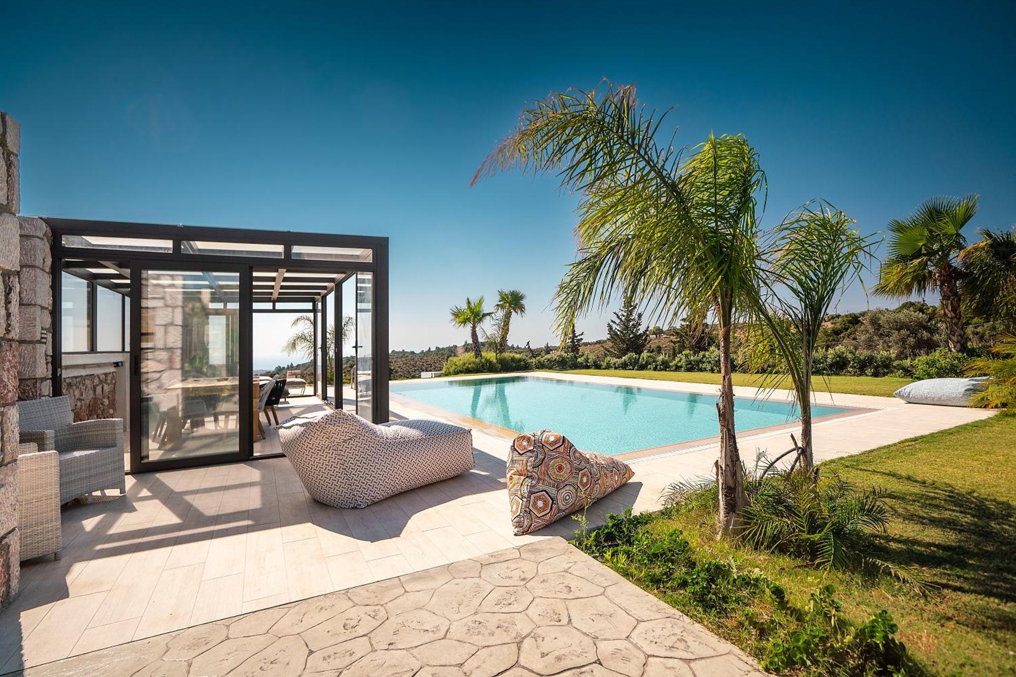 Sky Hills Villa Psinthos Bagian luar foto
