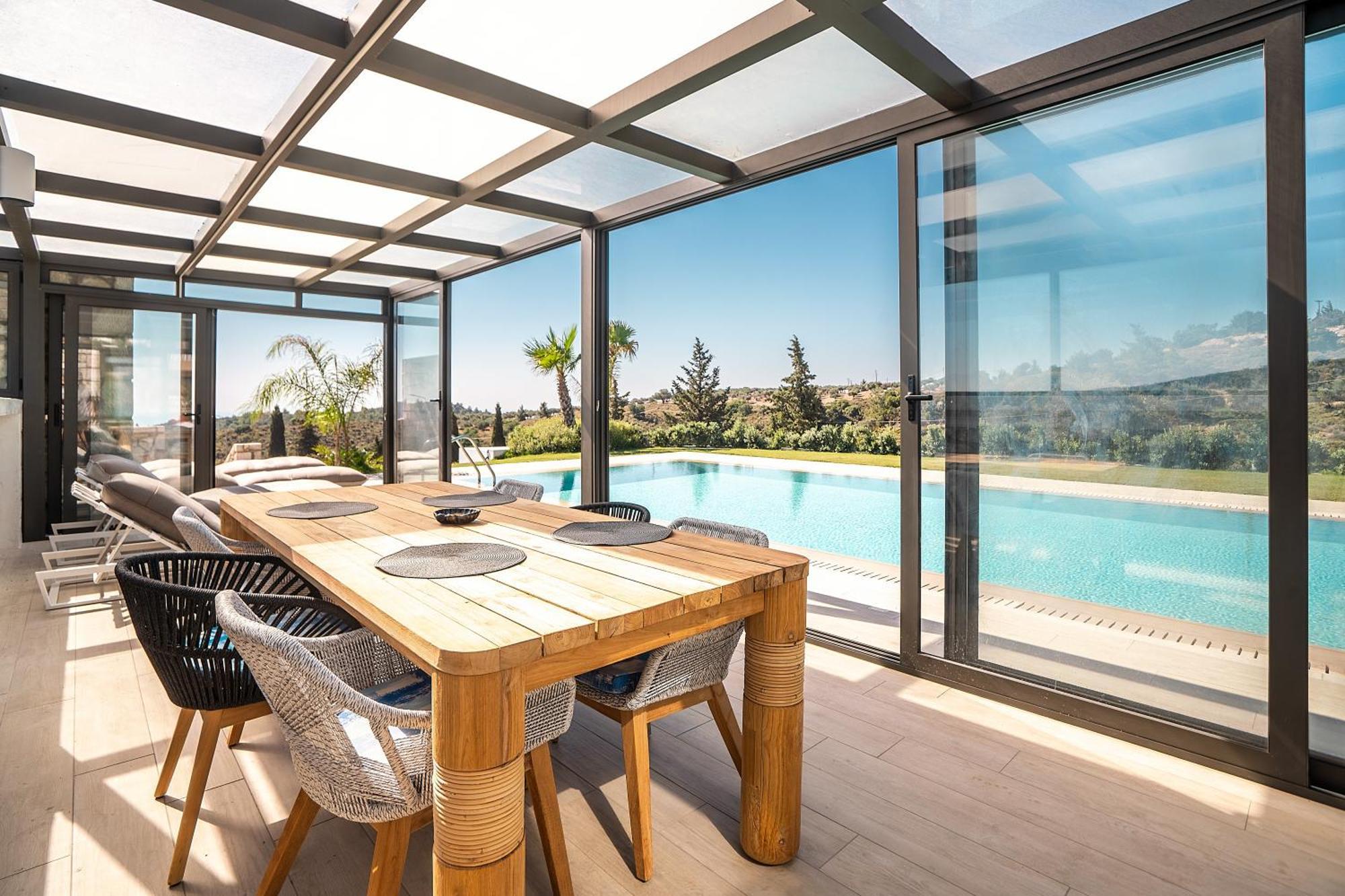 Sky Hills Villa Psinthos Bagian luar foto